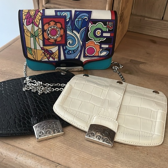 Brighton Ginger Snappy Mini Bag & 2 More Snappy Flaps Cerulean Blue Fashionista - Picture 1 of 13